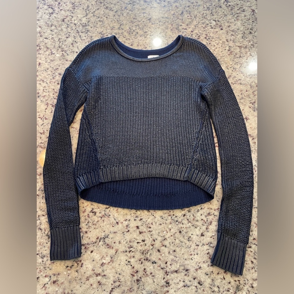 Navy Blue 100% cotton Women's Sweater size XS
